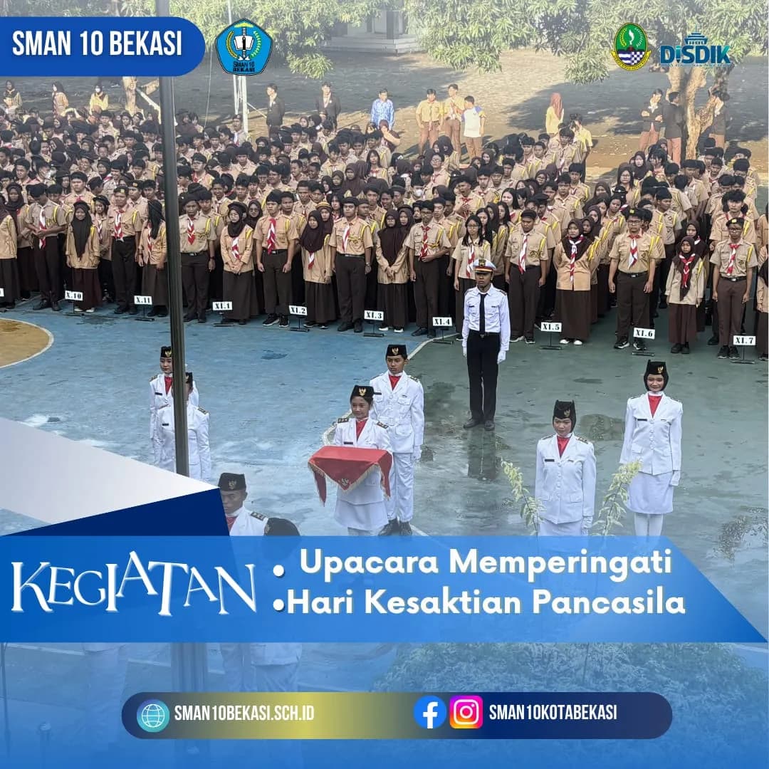 Kegiatan upacara memperingati Hari Kesaktian Pancasila 2025