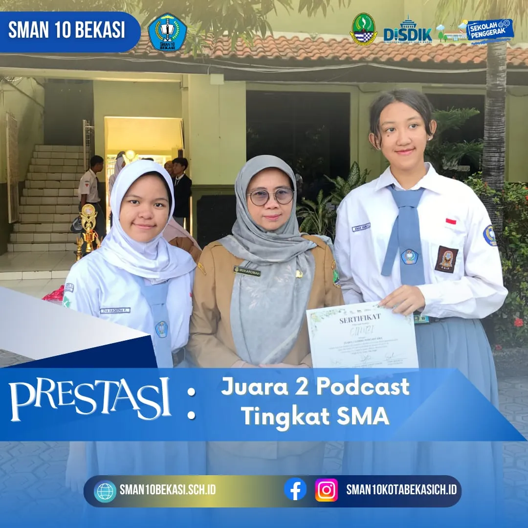 Juara 2 Lomba Podcast Tingkat SMA 2025