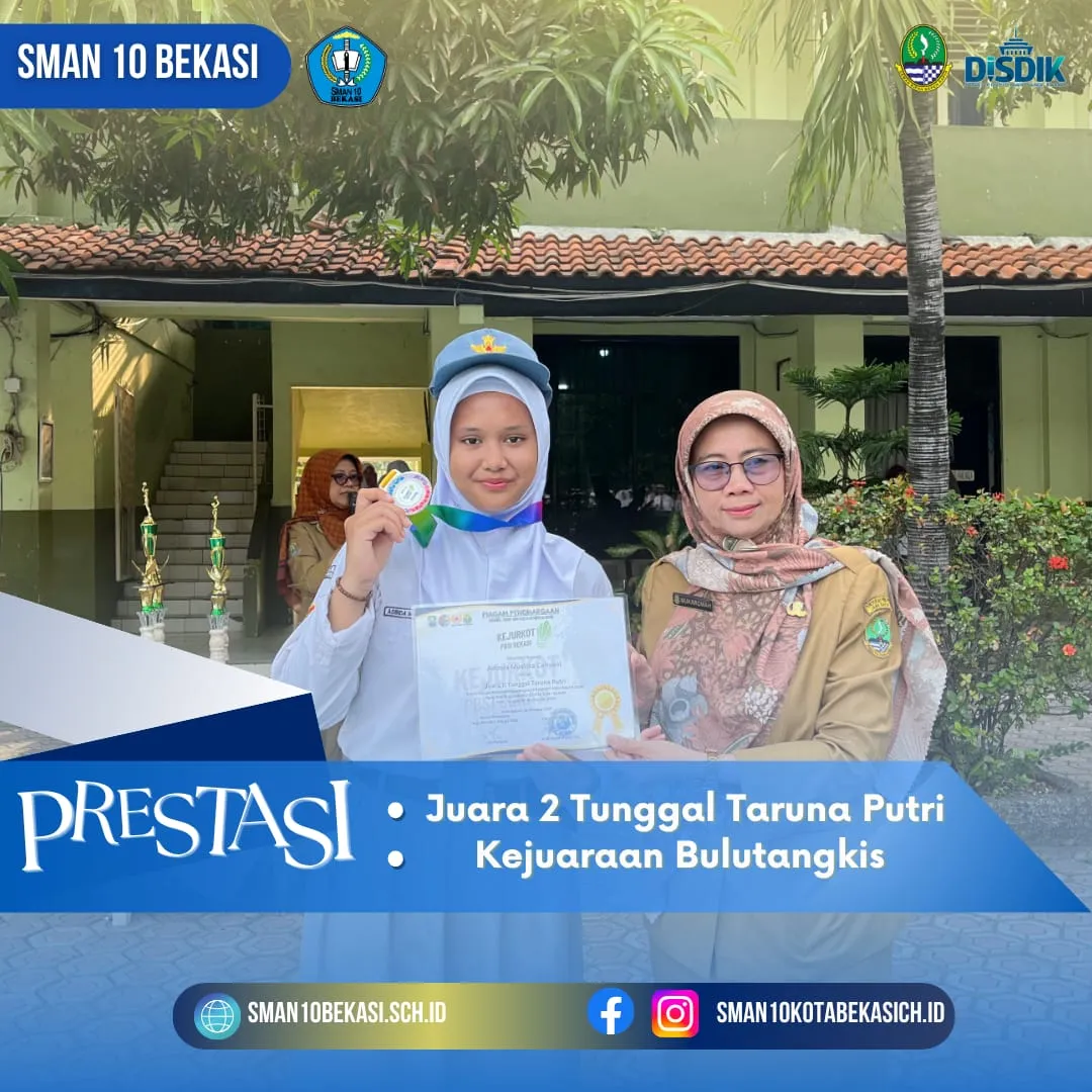 Juara 2 Tunggal Putri Kejurkot Bekasi Bulutangkis 2025