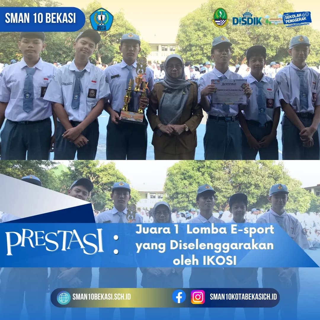 Juara 1 Lomba E-sport IKOSI Tingkat SMA 2025
