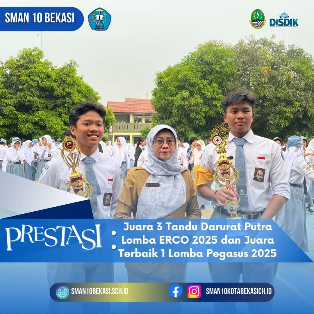 Juara 3 Terbaik PMR Lomba Tandu Darurat Putra ERCO di SMAN 4 Bekasi