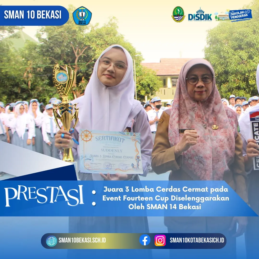 Juara 3 Lomba Cerdas Cermat FOURTEENCUP 6.0