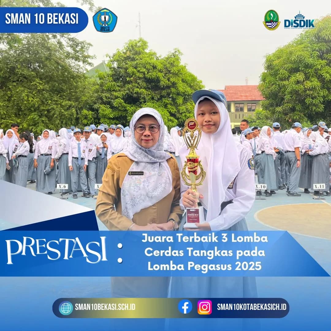 Juara Terbaik 3 - Kejuaraan PMR Lomba Cerdas Tangkas Pegasus di SMKN 5 Bekasi