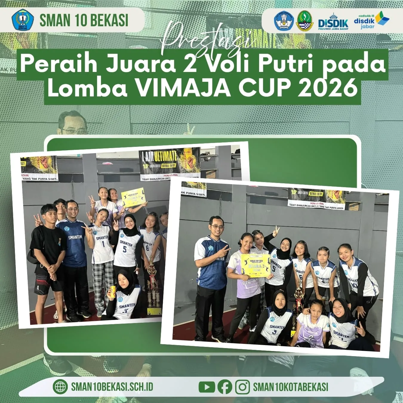 Juara 2 Putri Kejuaraan Bola Voli VIMAJA CUP 2026