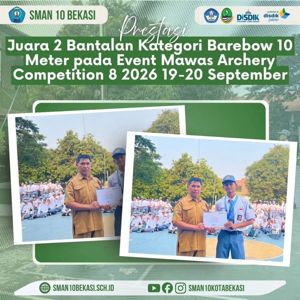 Juara 2 Bantalan Kategori Barebow 10 Meter Mawas Archery Competition 2026