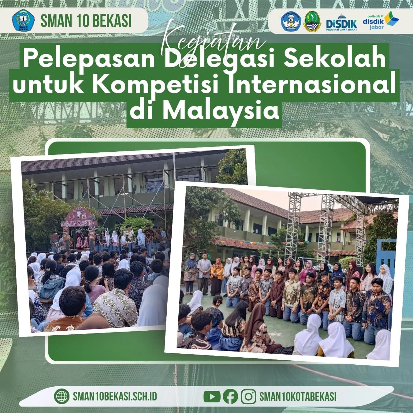 Pelepasan Delegasi Sekolah untuk Kompetisi Internasional di Malaysia 2026