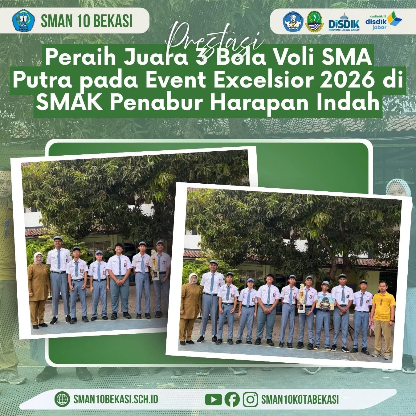 Juara 3 Voli Putra Event Excelsior Cup 2026