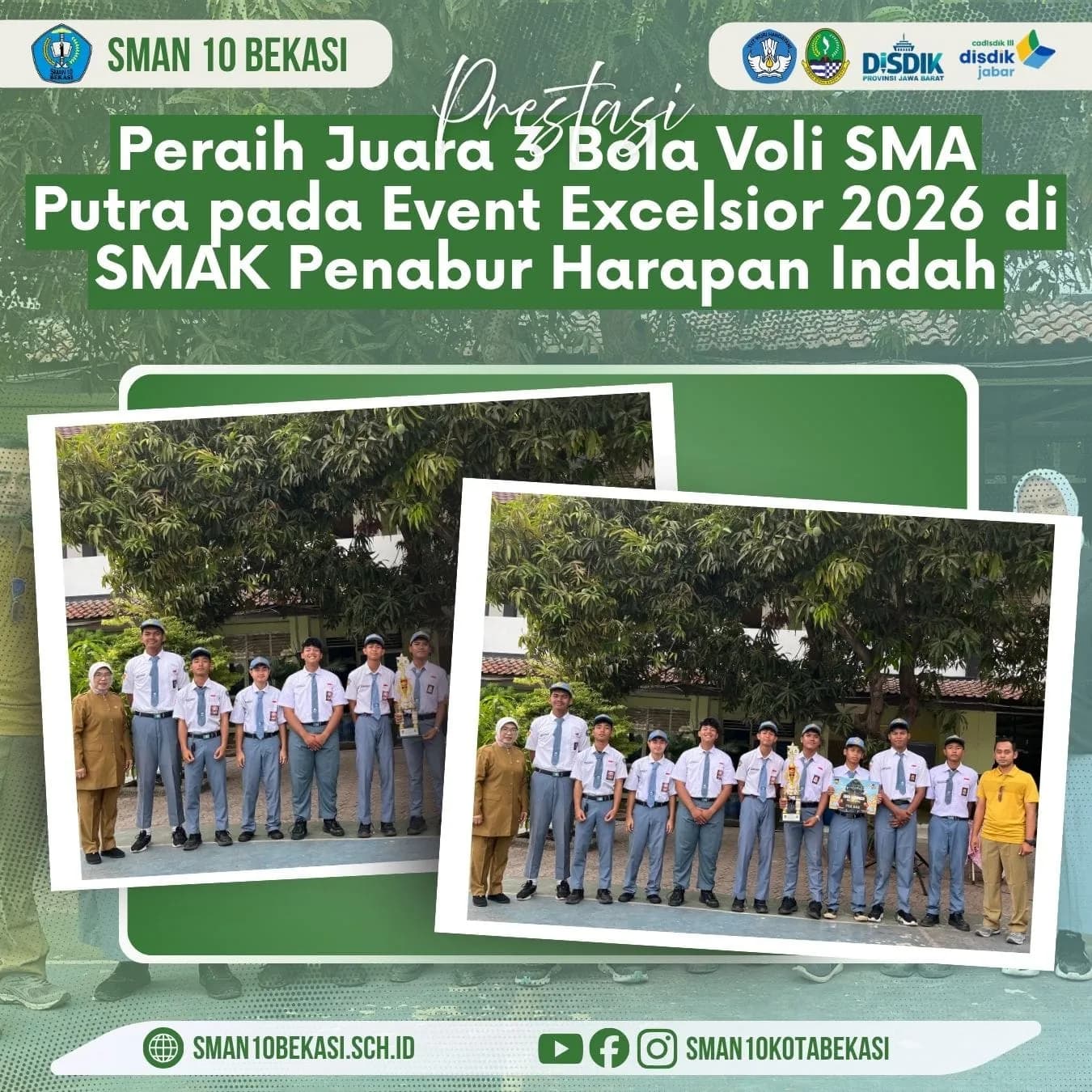 Juara 3 Voli Putra Event Excelsior Cup 2026